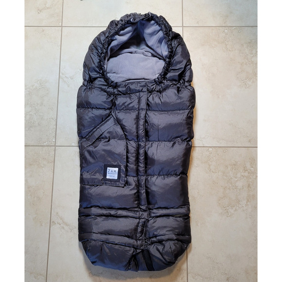 7AM Enfant Blanket 212 Evolution Black/Grey Stroller Blanket Sz 0- 4T (New $200)